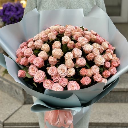 Bouquet Promo! 101 pink roses 40 cm