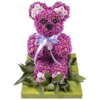 Bouquet Purple bear